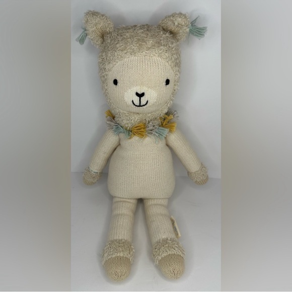 cuddle + kind Other - Cuddle + Kind Llama Knitted Doll Plush Plushie 20” Made in Peru